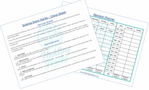 Science Exam Hacks Cheat Sheet – free revision guide for GCSE and A Level students by Hickling Hacks